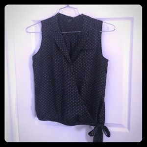 Blue Blouse with polka donts of Ann Taylor